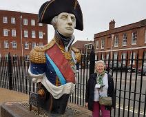 Else M. Skarheim f. 1947, England, Lord Nelson, Mary Rose museum, Offentlige personer, South England : Else M. Skarheim f. 1947, England, Lord Nelson, Mary Rose museum, Offentlige personer, South England
