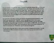 Informasjonsplakat Eidsiva tingvoll