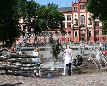 Der Universitaets platz   Rostock : Rostock