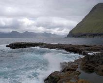 Strandlinje   Færøyene, Gjógv : Færøyene, Gjógv
