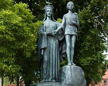 Monument Viborg Landsting: Margrethe I og Erik av Pommern